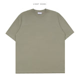 High cotton split short sleeve T-shirt