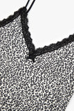 Fatale leopard cropped sleeveless top