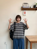 Kogar Stripe Over Short Sleeve Tee
