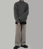 Stock knit zip-up