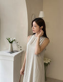 Blun Stripe Linen Sleeveless One Piece