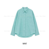 Regen Summer Wrinkle Check Shirt