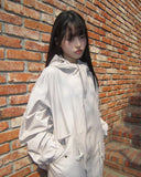 Rogen Hooded String Two-Way Field Jacket