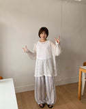 [unisex] Dolt Summer Punching See-through Knit
