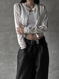 Basic see-through cardigan