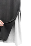 Vero Layering Color Matching Long Skirt