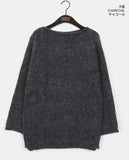 Hake Bokashi Roll-up Avant Fit Boat Neck Knit