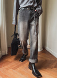 Baski Teen Washed Semi-Banding Denim Pants