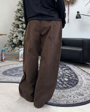 Rohen Embroidered Curved Cotton Pants