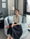 Moen frill lace blouse