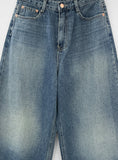 Monck washed wide denim