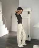 Moody cut pocket bootcut pants