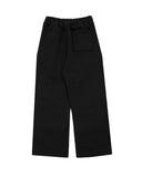 Sentic brushed one-tuck wide pants