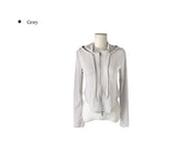 Bato See-through Feminine Hood Zip-Up