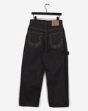 Chant Twist Embroidered Carpenter Raw Denim Pants