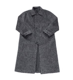Mohair Leather Collar Wool Coat