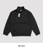 Unisex Cash Soft Knit Half Zip Up
