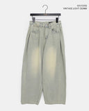 Eddie Brushed Vintage Wide Denim Pants