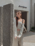 pralen damaged ribbed knit top