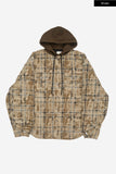 Pana over hooded check padded shirt