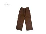 Mobo Banding Cargo Pintuck Wide Pants