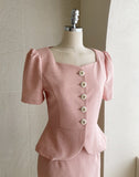 Clive Tweed Short Sleeve Short Jacket
