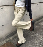SLEEK SHIRRING BOOTCUT PANTS