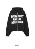 Addiction Back Print Hoodie Zip-Up