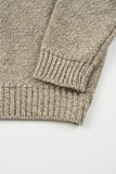 Reverse edge relaxed wool knit