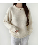 Pastel Pudding Color Wool Blend Basic Round Knit