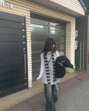 Cardin Black Blue Washing Wide Denim Pants