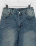 Kelponi Washed Denim Wide Pants