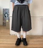 [unisex] Delky Pintuck Pigment Bermuda Sweatpants