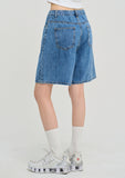 [U-DENIM] Summer A-line Half Denim Pants