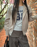 Retum Pocket Button Cotton Short Jacket