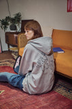 Wind Puppy Embroidered Hood Zip-Up