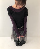 Tenro Short Sleeve Color Matching Round T-Shirt