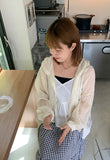 Magict Lace Shirring Sleeveless Blouse
