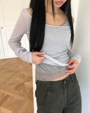 Nahil See-through Long Sleeve T-shirt