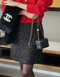 Twinty Sequins Tweed Mini Skirt
