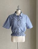 Suen Denim Collar Short Jacket