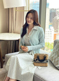 Shueri V-neck Rib Knit Cardigan