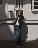 Lip Pocket Brush Denim Pants