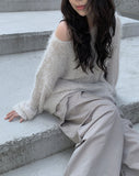[Plan] Soft Off Loose Fit Angora Knit