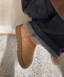 Itove Black Blue Pintuck Brushed Wide Pants