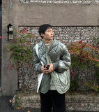 Vintage Round Quilted Half Jumper