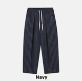 Summer Linen Stripe Banding Pants