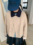 Henda Color Matching Collar Jacket