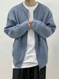 Cashmere Knit Zip-Up Cardigan