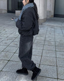 Lewis black blue washed wide pants